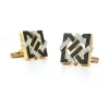 David Webb Cuff Links*Alhambra Palace Cuff Links