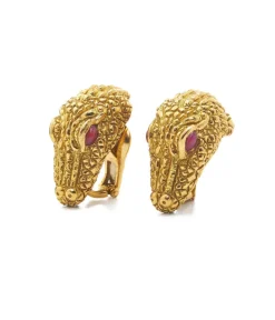David Webb Earrings*Alligator Earrings