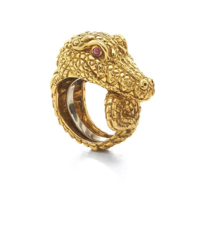 David Webb Rings*Alligator Ring
