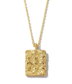 David Webb Necklaces*Aquarius Zodiac Pendant Necklace