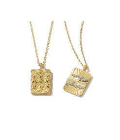 David Webb Necklaces*Aquarius Zodiac Pendant Necklace, Diamonds