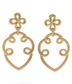 David Webb Earrings*Arabesque Drop Earrings