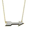 David Webb Necklaces*Arrow Necklace, Black Enamel
