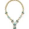 David Webb Necklaces*Asheville Necklace, Hammered 18K Gold, Turquoise, Diamonds