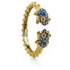 David Webb Bracelets*Baby Frog Bangle, Royal Blue Enamel, Ruby