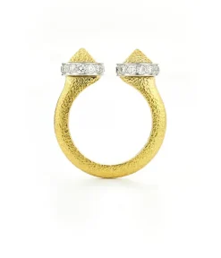 David Webb Rings*Bastille Ring, Diamonds