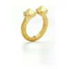 David Webb Rings*Bastille Ring, Hammered 18K Gold