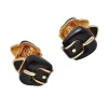 David Webb Cuff Links*Belt Cuff Links
