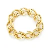 David Webb Bracelets*Bent Nail Link Bracelet, Polished 18K Gold