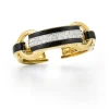 David Webb Bracelets*Bridle Cuff, Black Enamel