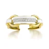 David Webb Bracelets*Bridle Cuff, White Enamel