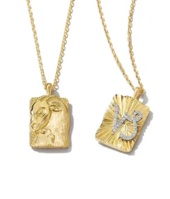 David Webb Necklaces*Capricorn Zodiac Pendant Necklace, Diamonds