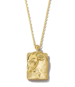 David Webb Necklaces*Capricorn Zodiac Pendant Necklace, Diamonds