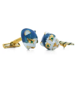 David Webb Cuff Links*Cat Cuff Links