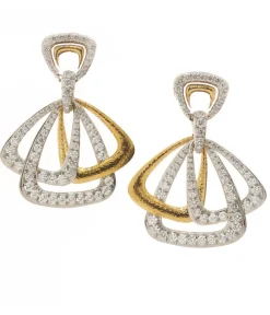 David Webb Earrings*Cosmo Earrings, Yellow Gold
