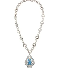 David Webb Necklaces*Crystal Link Necklace
