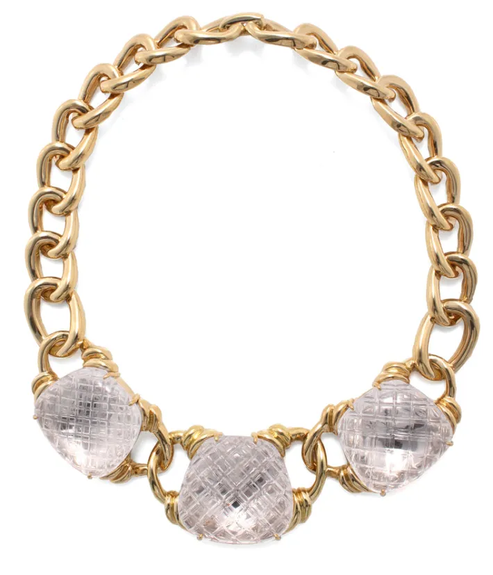 David Webb Necklaces*Crystal Pool Necklace