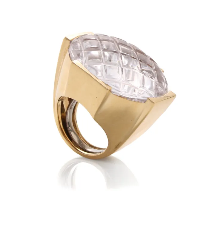 David Webb Rings*Crystal Pool Ring