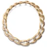David Webb Necklaces*Diamond Chain Link Necklace