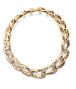 David Webb Necklaces*Diamond Chain Link Necklace
