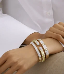 David Webb Bracelets*Diamond Stitch Bangle