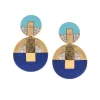 David Webb Earrings*Discus Earrings, Lapis Lazuli and Turquoise