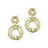David Webb Earrings*Dotted Doorknocker Earrings