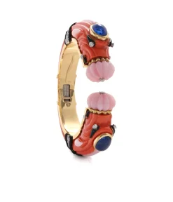 David Webb Bracelets*Double Chimera Bracelet, Coral and Opal