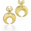 David Webb Earrings*Double Crescent Moon Earrings