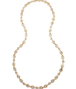 David Webb Necklaces*Double Diamond Necklace, 18K Gold