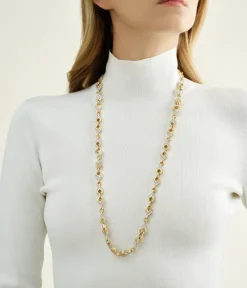 David Webb Necklaces*Double Diamond Necklace, 18K Gold