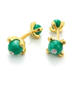 David Webb Cuff Links*Double-Ball Cuff Links