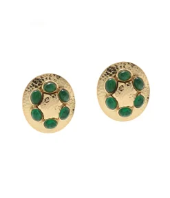 David Webb Earrings*Emerald Earrings