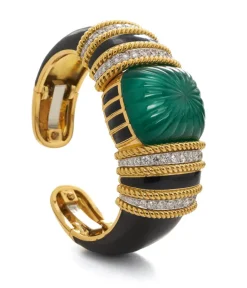David Webb Bracelets*Empire Cuff, Emerald