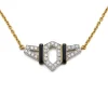 David Webb Necklaces*Flight Necklace, Black Enamel