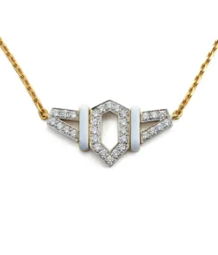 David Webb Necklaces*Flight Necklace, White Enamel