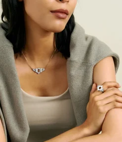 David Webb Necklaces*Flight Necklace, White Enamel