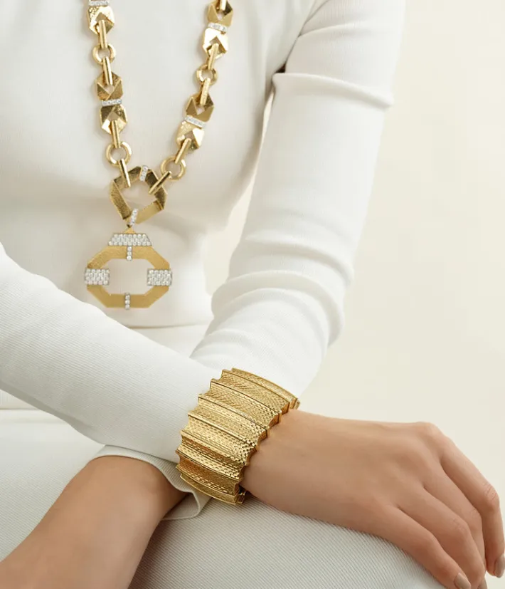 David Webb Bracelets*Furrow Cuff