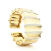 David Webb Bracelets*Furrow Cuff with Diamonds