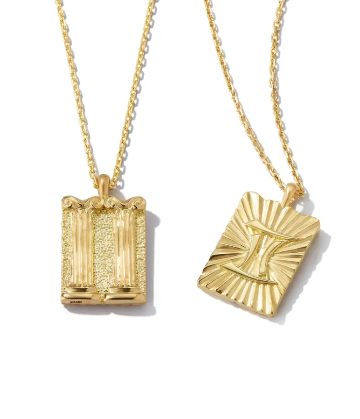 David Webb Necklaces*Gemini Zodiac Pendant Necklace
