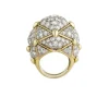 David Webb Rings*Geodesic Dome Ring, Diamonds