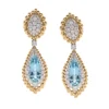 David Webb Earrings*Golden Oracle Stone Earrings