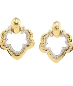 David Webb Earrings*Gothic Doorknocker Earrings