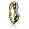 David Webb Bracelets*Horse Bracelet, Black Enamel, Ruby