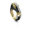 David Webb Rings*Horse Ring, Black Enamel, Emerald