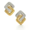 David Webb Earrings*Interlocking Quad Earrings