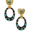 David Webb Earrings*Kallisto Oval Earrings