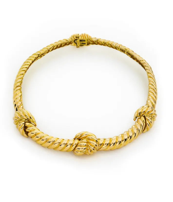 David Webb Necklaces*Knotted Rope Collar
