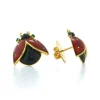 David Webb Earrings*Ladybug Earrings