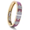 David Webb Bracelets*Lane Bracelet, Pink Enamel